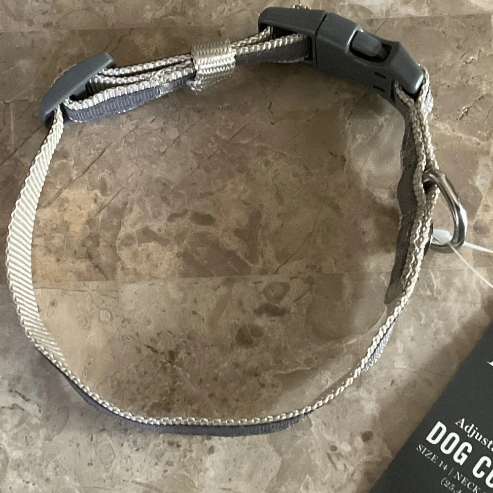 MARTHA STEWART Adjustable Dog Collar Size 14 Neck Size 10” - 14”